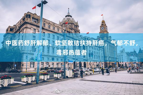 中医药舒肝解郁、软坚散结扶持肝癌，气郁不舒，毒邪热蕴者