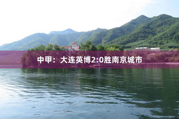 中甲：大连英博2:0胜南京城市