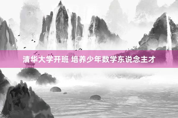 清华大学开班 培养少年数学东说念主才