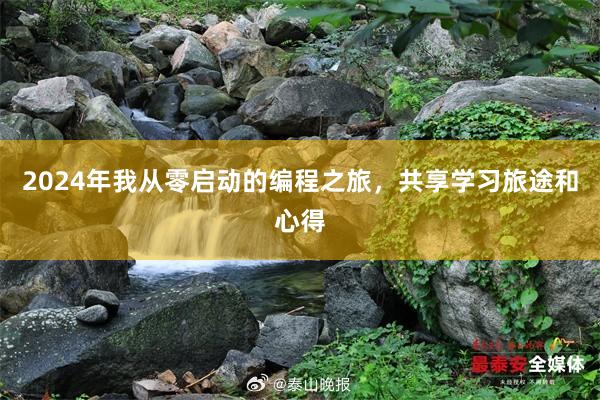 2024年我从零启动的编程之旅，共享学习旅途和心得